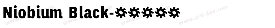 Niobium Black字体转换